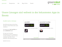 Tablet Screenshot of greenrobot.de
